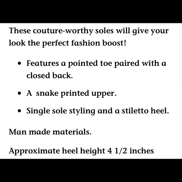 Pink Snake Print Heels✨✨ - Picture 2 of 3